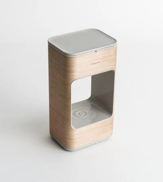 Wood and stone water dispenser