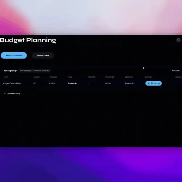 Screen recording: budget your project in TREC